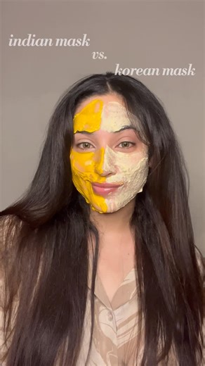 Khyati♥️ on Instagram: "🫶🏻Guys homemade mask are best, no matter where they come from 🫶🏻✨ 🫶🏻✨indian mask remedy- honey besan turmeric 🫶🏻Mix them together and apply on your face and leave it on for five minutes. 🫶🏻 this remedy helps with acne, inflammation, and redness. 🫶🏻✨ Korean mask remedy- Rice flour Honey 🫶🏻 it, take some rice with water and cook it once it is in the form of foam, and honey. 🫶🏻 this remedy helps with tanning, dark spots, pigmentation, wrinkles. Skin care, hom