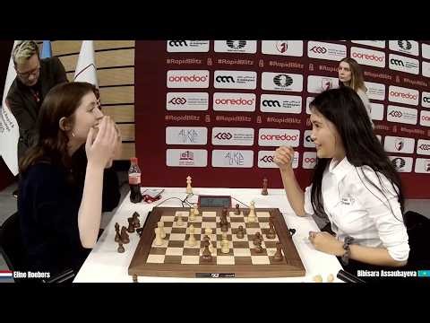 Eline Roebers (2377) vs Bibisara Assaubayeva (2428) - FIDE World Blitz Championship Women's 2025