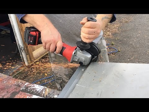 Milwaukee M18 Cordless Cut-off Grinder Kit Review and Tool in Action Model 2680-22