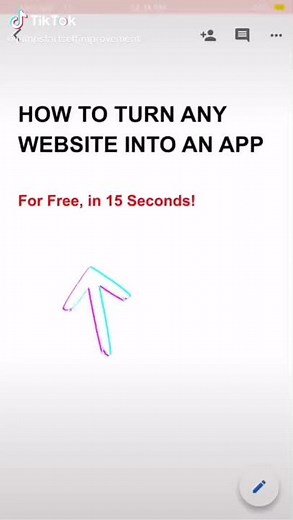 TURN ANY WEBSITE INTO AN APP FOR FREE‼️ (in 15 seconds 🤯)
