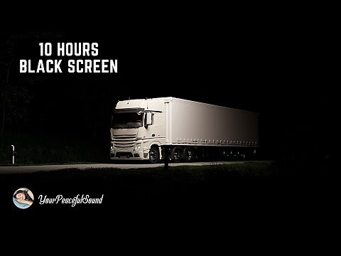 TRUCK ENGINE DIESEL IDLE Sound | Relaxing Sleep Sounds | 10H Black Screen | Relax or Soothe a Baby