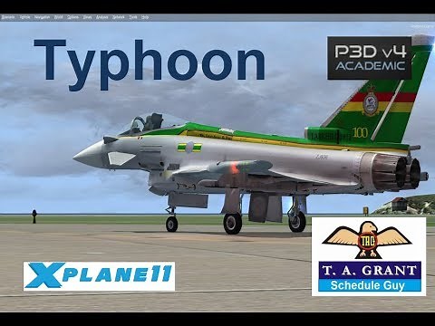 Eurofighter Typhoon for P3Dv4 and X-Plane 11