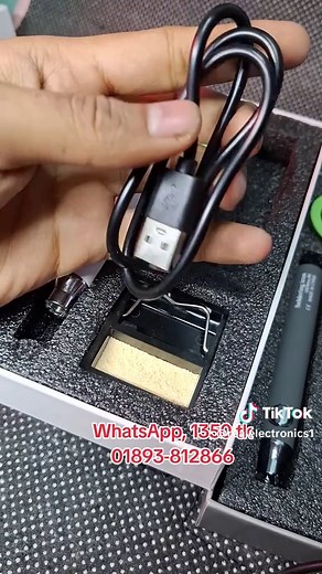 Rechargeable Mini portable soldering iron 5V 8W #realelectronics #tech #creative #trending #firojikbal #foryou #technology