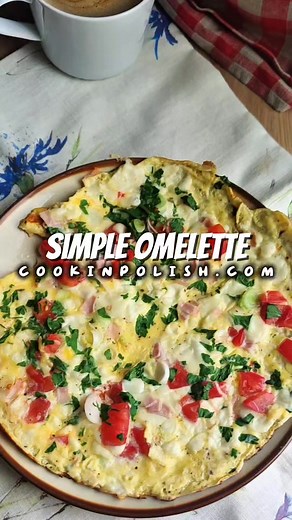 Simple omelette, I enjoyed my breakfast 🥰 | Cook In Polish - Polish Food Recipes