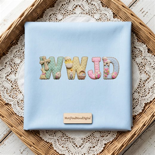 Wwjd Easter Quilted png, Christian Easter Shirt png, Faith Sublimation Design, Religious Digital Download, Pastel Spring Shirt png, Gods