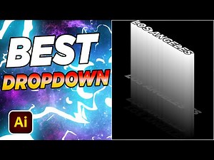How To Create A Dropdown Effect On Adobe Illustrator | Beginner Friendly