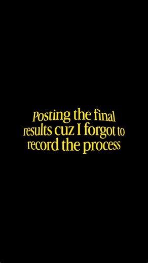 Posting the final results cuz I forgot to record the process 💗