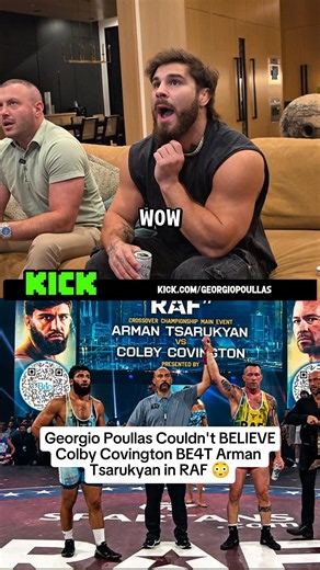 Georgio Poullas Couldn't BELIEVE Colby Covington BE4T Arman Tsarukyan in RAF #armantsarukyan