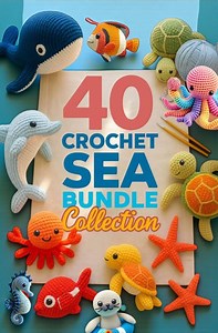 40 Sea Animals Amigurumi Crochet Pattern Bundle, Ocean Creature PDF, Marine Life Toy Patterns, Cute Ocean Crochet Set - Etsy