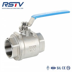 [Hot Item] Premium 2 Piece Stainless Steel Ball Valve Threaded Ends