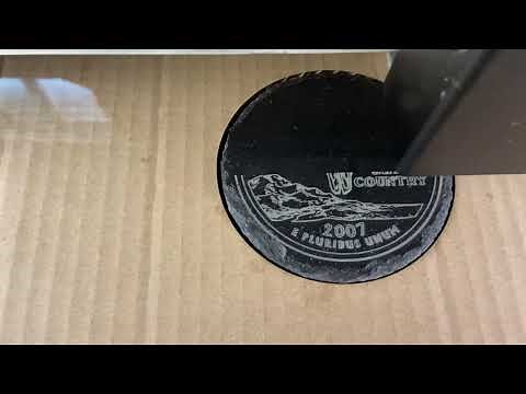 Engraving a Slate Coaster on a Glowforge!