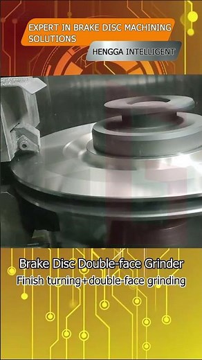 Brake Disc Double-face Grinder Demo Showing Dual-Wheel Machining on the Brake Disc Surface