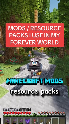 Minecraft Mods / Resource Packs I Use In My Forever World! #minecraft #minecraftmods #minecraftshorts #minecraftjava