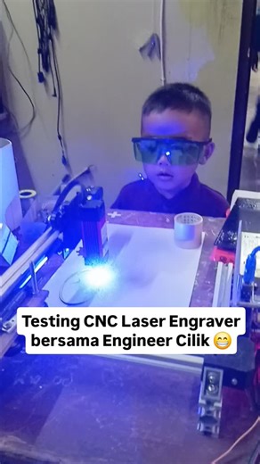 Damar Cihuy on Instagram: "CNC Laser Engraver ini merupakan hasil kolaborasi riset dengan mahasiswa. Berawal dari impian ingin membuat mesin CNC laser akhirnya tahun 2023 mimpi itu terwujud. Sebuah mesin CNC laser engraver berbasis Arduino berhasil dibuat dan telah diujicoba untuk beberapa material. Hasilnya? Pasti kece badai 😎👍😊 #cncmachining #cnclaser #teknikmesin #mesin #nusaputrauniversity"