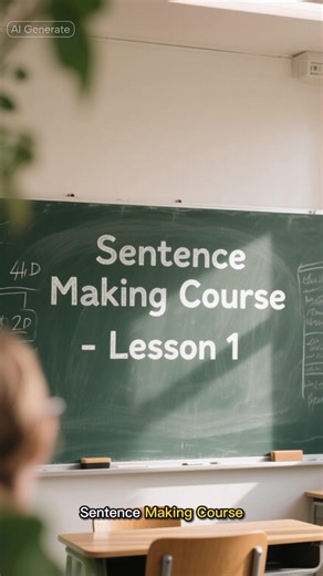 Lesson 1: Making Your First English Sentence | We start from zero level Part #1