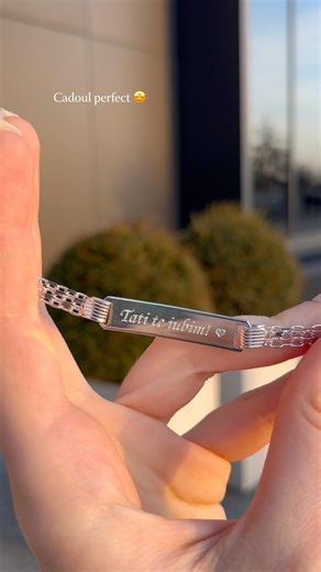 Brățară din Argint 925 pentru bărbați, cu gravură personalizată. ✨