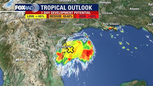FOX 26 Storm Alert for Friday: Rounds of storms, tracking tropical disturbance