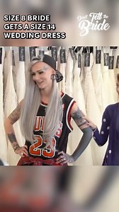 Size 8 Bride gets a size 14 Wedding Dress! 😵‍💫 #donttellthebride #weddingdress #bride | Don't Tell The Bride