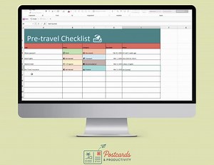 Pre-travel Checklist Digital Download - Etsy