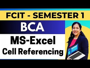 Microsoft Excel | Cell Referencing - Relative / Mixed / Absolute Referencing #bca #computers