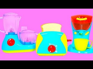 Toy Kitchen Set For Kids - Cooking Playset Toy Review - Play Doh Food Videos
