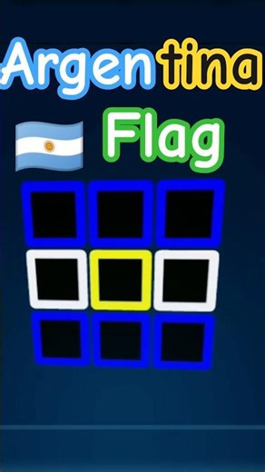 🌍 Carbon Fibre Rubik’s Cube Magic💎 3x3x3 Argentina 🇦🇷 Flag 🧊✨Step-by-Step Solve Guide 🎯🔥#shortsfeed