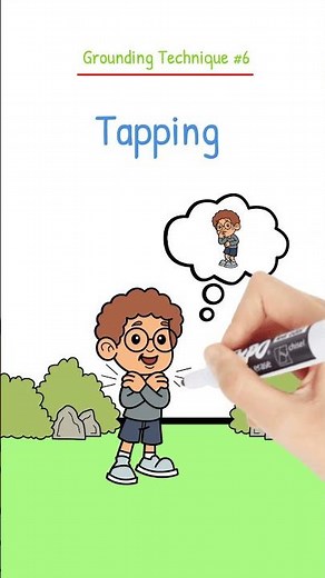 Grounding Techniques #6 - Tapping #groundingtechniques #anxiety #trauma #stressrelief