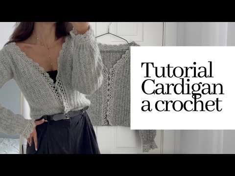 SÉZANE style crochet cardigan: easy and quick - Step-by-step tutorial 🧶