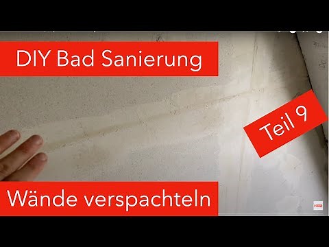 Wie Fermacell /Gips Platten Verspachteln? FermacellPlatten Wandaufbau - DIY Badezimmer Sanierung #9