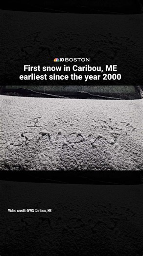 The first snow of the season picked up yesterday evening and late last night across the National Weather Service jurisdiction in Caribou, ME. #nbc10boston #maine #weather #snow #news