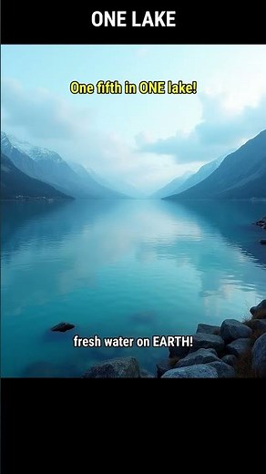 ONE lake holds 20% of ALL fresh water on Earth... just one 🏞️😱 #shorts