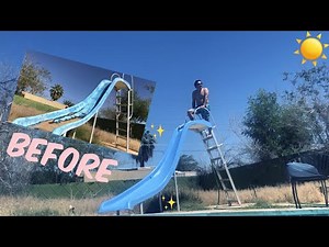 POOLSLIDE MAKEOVER!!! *Under $10*