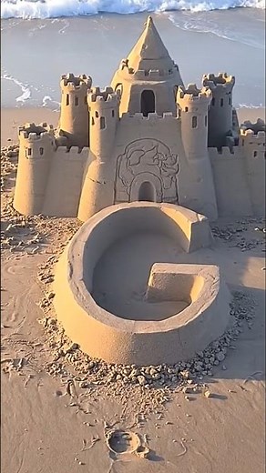 “Amazing Sand Castle Art | Beach Sand Sculpting Design | Satisfying Sand Creation”#shorts #filter