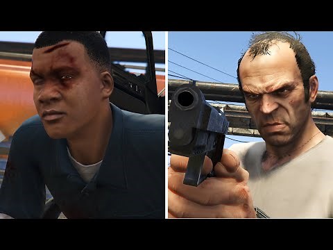 GTA 5 Trevor Kills Franklin in the final mission