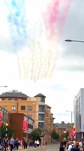 😮 Did you see the Red Arrows fly over Nottingham earlier? 🔊 Sound on to hear the ROAR. | BBC Nottingham