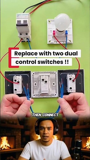 How To Replace with two dual control switches!!#lifehacks