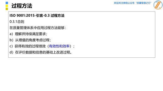 30-5 过程方法的应用和好处 质量管理体系精讲