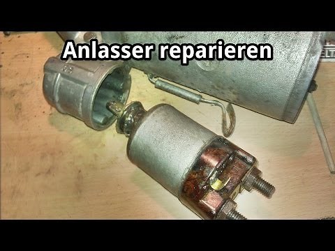 Anlasser reparieren - Magnetschalter-Kontakt aufarbeiten am Beispiel Trabant