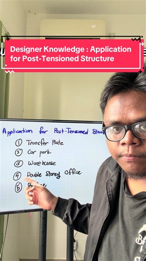 Post-tensioned structures ni ada banyak tak semestinya ini je. Yang aku tunjuk ni, yang aku dah rasa design dan handle on site. Design post-tensioned structures ni berbeza dgn reinforced concrete biasa. Kalau nak lebih faham, ambillah subjek elective Prestressed Concrete Design. Challenging tapi best cuma tula, sebelum final atau test tu mcm x betul sikit HAAHHAW #architecture #civil #engineering #structure #universiti