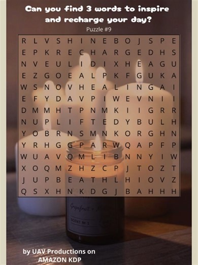 Pause & play for a moment of positivity 🧩✨ Today’s Daily Word Search Puzzle is filled with inspiration—can you find at least 3 of the 9 uplifting words? 👀💬 Drop the words you found in the comments and see how many others you can spot! #pauseandplay #wordsearch #dailypuzzle #inspirationalwords #brainteaser #mindgames #puzzlegame #relaxingcontent #positivity #selfcarebreak #puzzlebooks #booktok #puzzletok #brainboost #commentchallenge