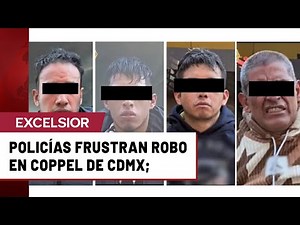 Policías evitan robo en Coppel CDMX y rescatan a empleados amarrados