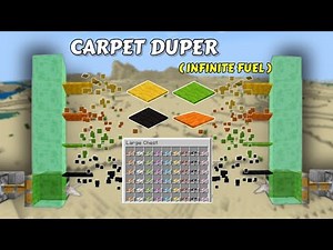 Easy Ultimate Carpet Duper Tutorial in Minecraft | Infinite Fuel Glitch! 🔥