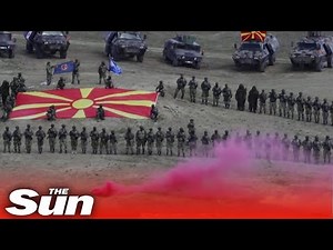 Army of North Macedonia hold NATO training amid war in Ukraine
