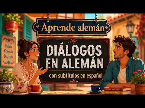 Aprende alemán con una conversación corta | Diálogo cotidiano en alemán Con Subtitulos