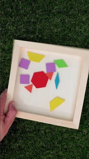 Making Pictures with Shapes!🟨📐🔴 #picture #shorts