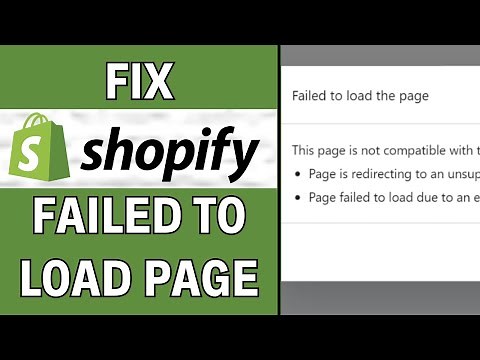 How To Fix Shopify Failed To Load The Page (2025)