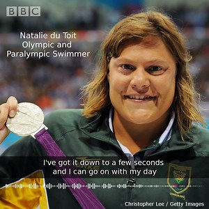 16K views · 135 reactions | Three months after losing a leg in a scooter accident, Natalie du Toit was back in the swimming pool, focussing on competing. She went on to win 13 Paralympic golds. | BBC World Service | Facebook