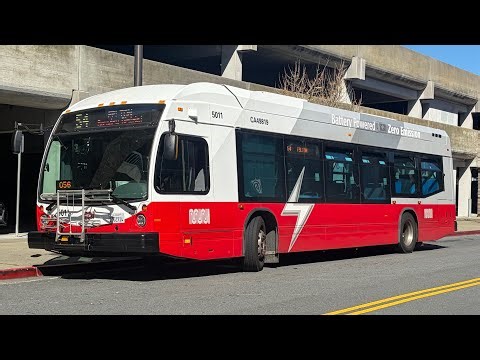 SF MUNI 2024 Nova Bus LFSe+ #5011 on 54 Felton