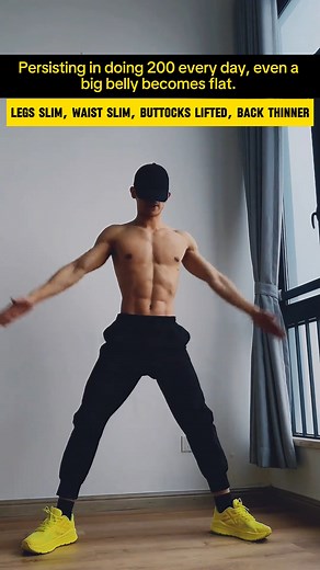 Persisting in doing 200 every day, even a big belly becomes flat. Share now! 🔥 #FitnessJourney #PersistencePaysOff #FlatBellyGoals | Exercise Guide