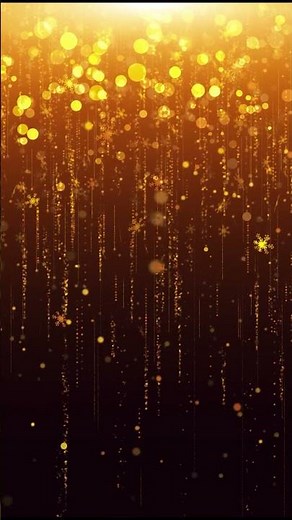 Gold glitter background with sparkle shine light confetti effect | Golden Particles Looped #shorts